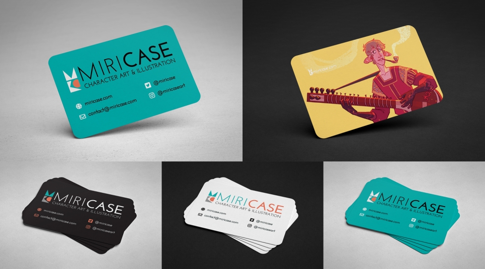 Personal business card mockup